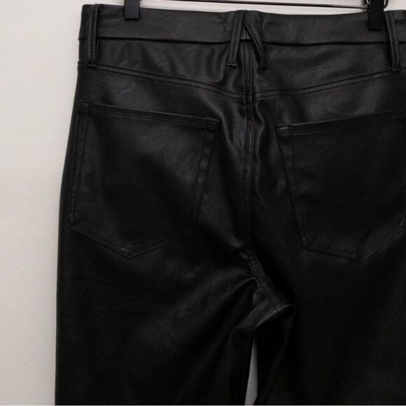 Good American Better Than Leather Faux Leather Pants 16 - Picture 8 of 9
